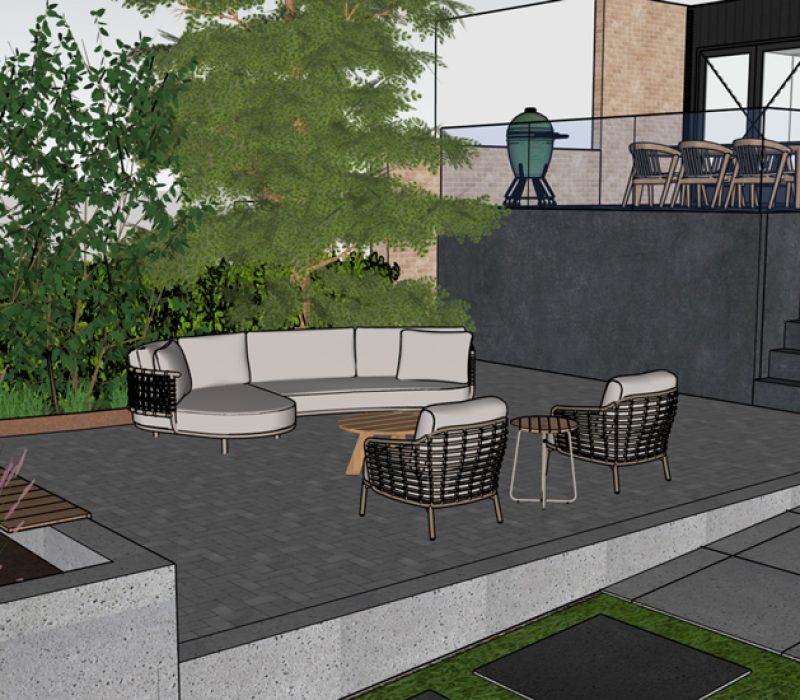 BB Tuinaanleg verzorgt 3D tuinontwerp en de uitvoering van bestrating, beplanting en tuinrenovatie.