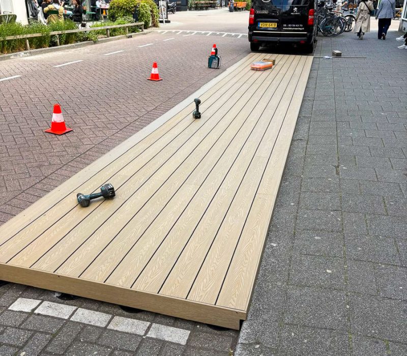 BB tuinaanleg terras stad Rotterdam