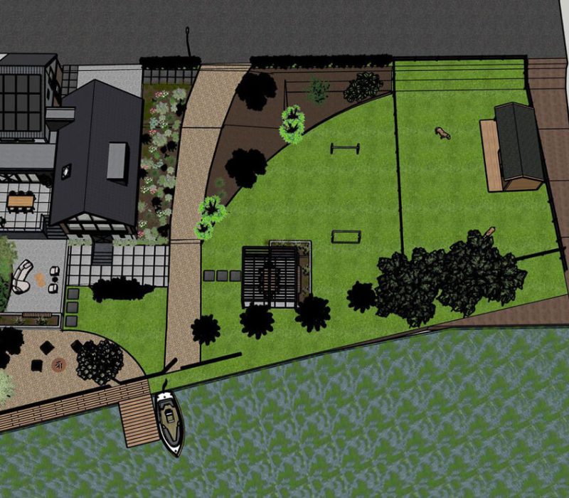 3d ontwerp bb tuinaanleg bovenaanzicht