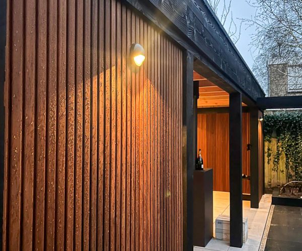 Overkapping BB Tuinaanleg Terras verlichting